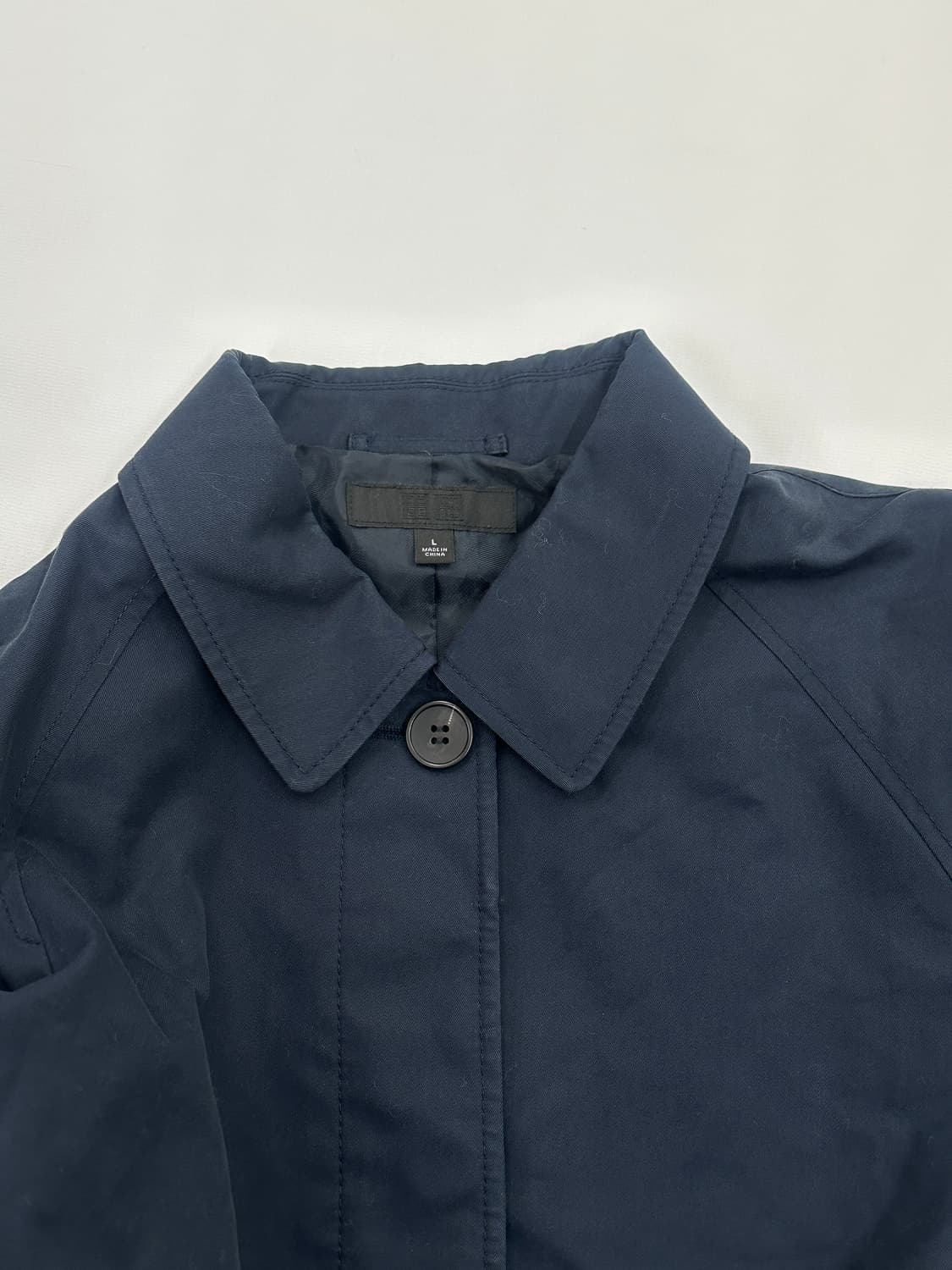 재팬 유니클로 네이비 미디 트렌치 코트 그런지 아메카지 하구미 사와코 상품이미지5