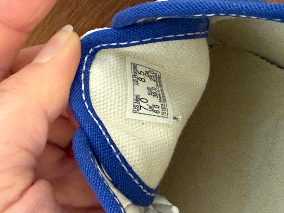 새상품) 반스 어센틱 블루 250cm 상품이미지3