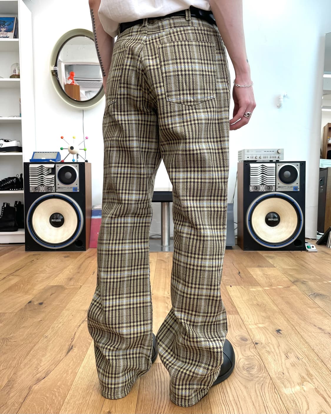 [3] 캐피탈 체크 플레어 팬츠 상품이미지3