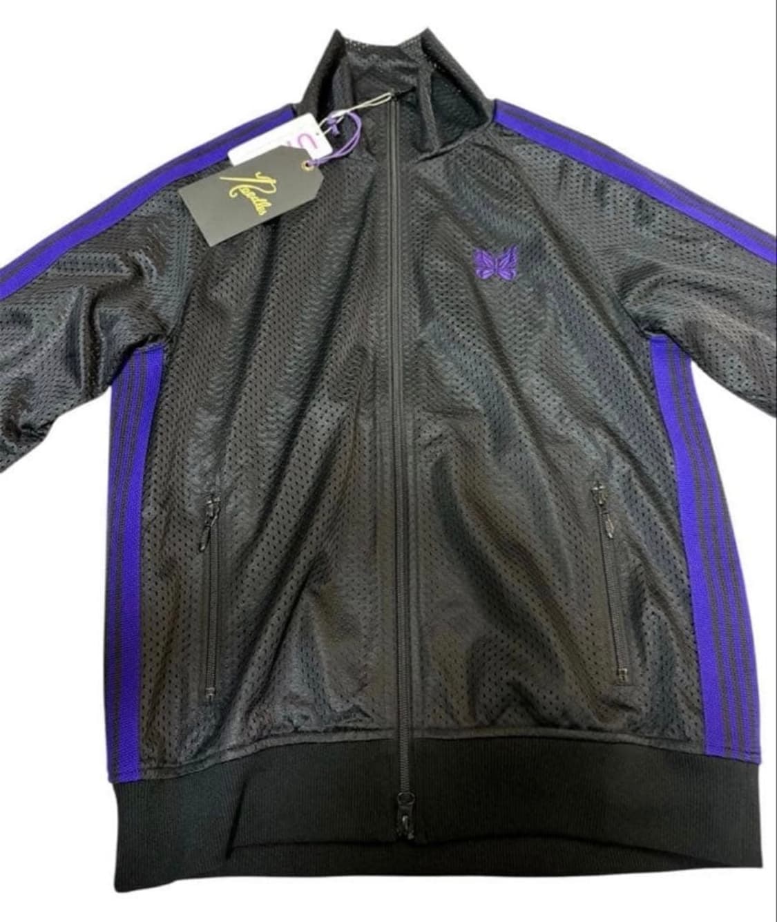 Needles X URBS 트랙 재킷 저지 검정 보라색 어반서치 상품이미지3