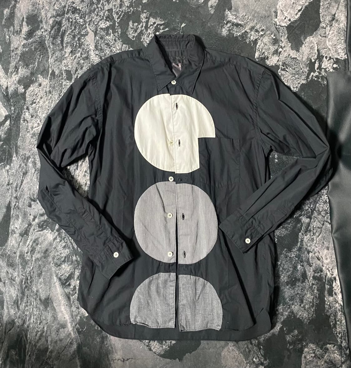 꼼데가르송 셔츠라인 패치워크 셔츠 xs 상품이미지1