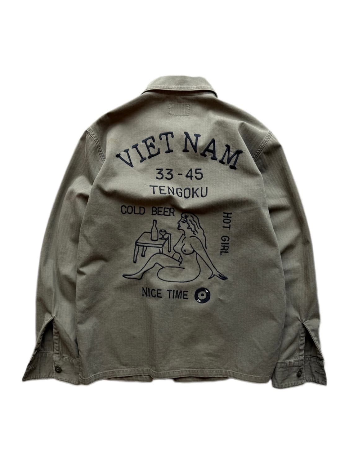 17fw 와코마리아 천국동경 해링본 아미셔츠 M 상품이미지2