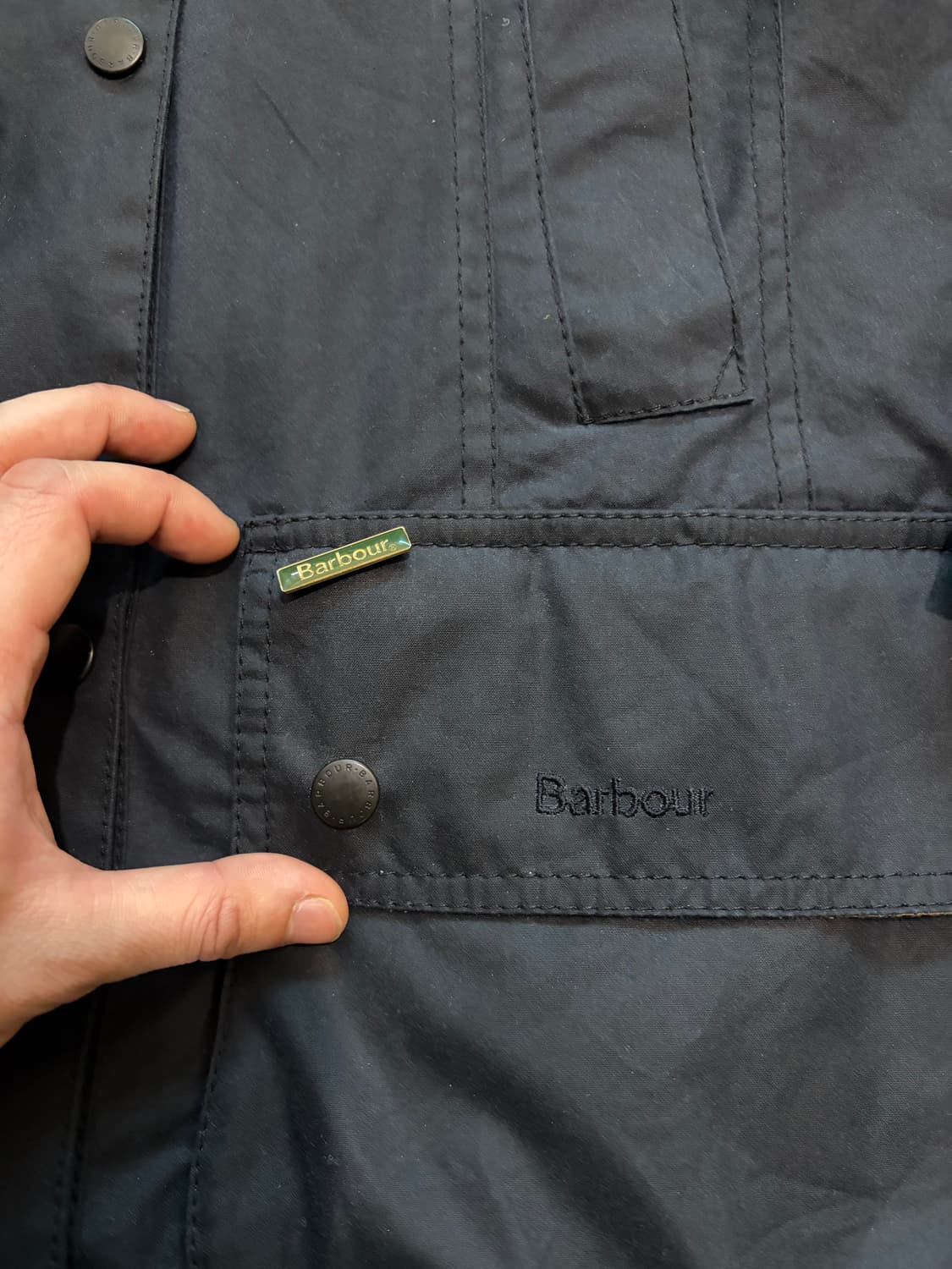 38) 바버 비데일 왁스자켓 네이비 상품이미지2