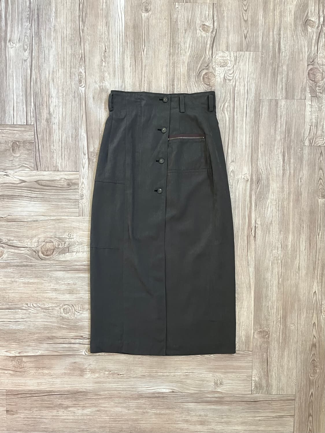 BINC VISIERE 다크 브라운 포켓 스커트 상품이미지1