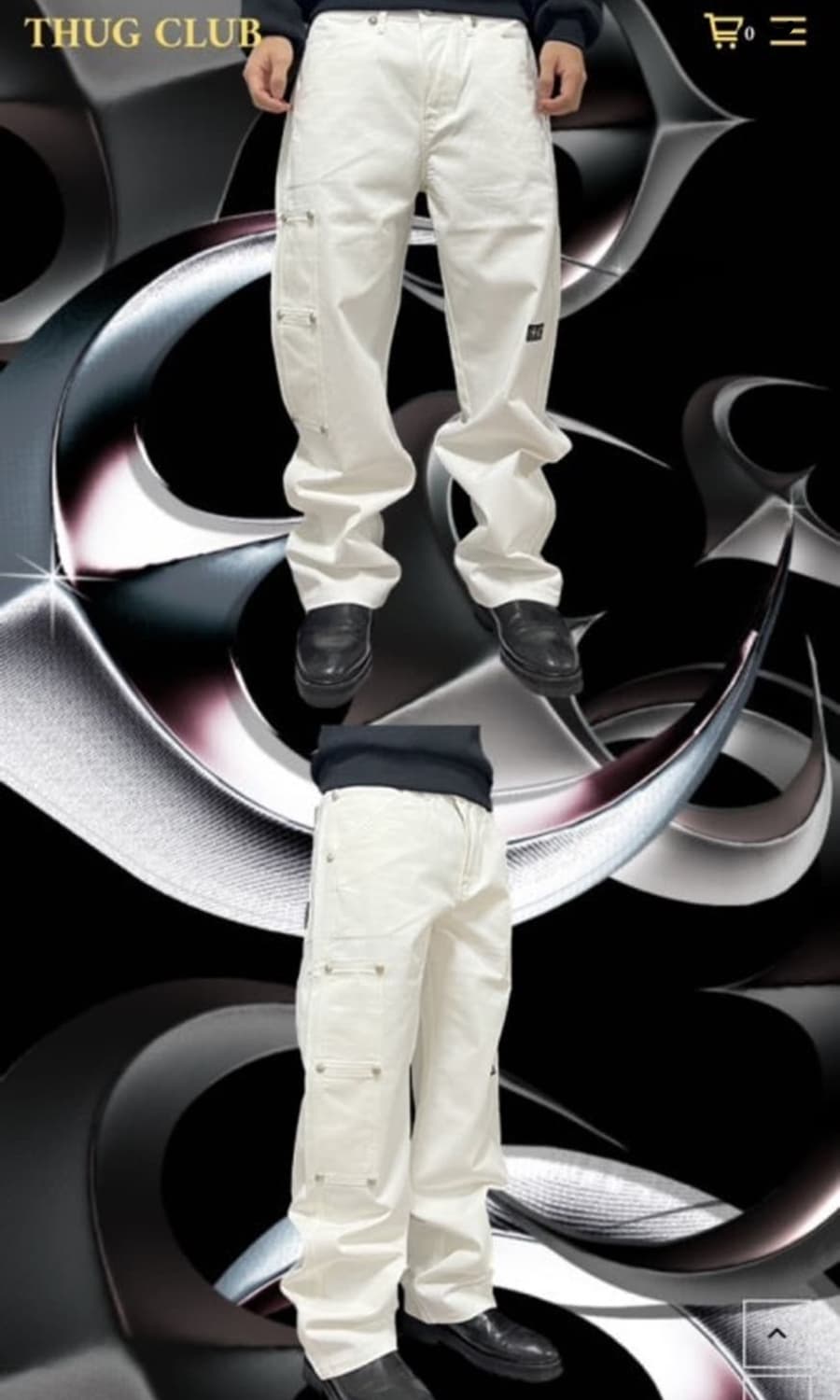 떠그클럽 팬츠 화이트 L 상품이미지1