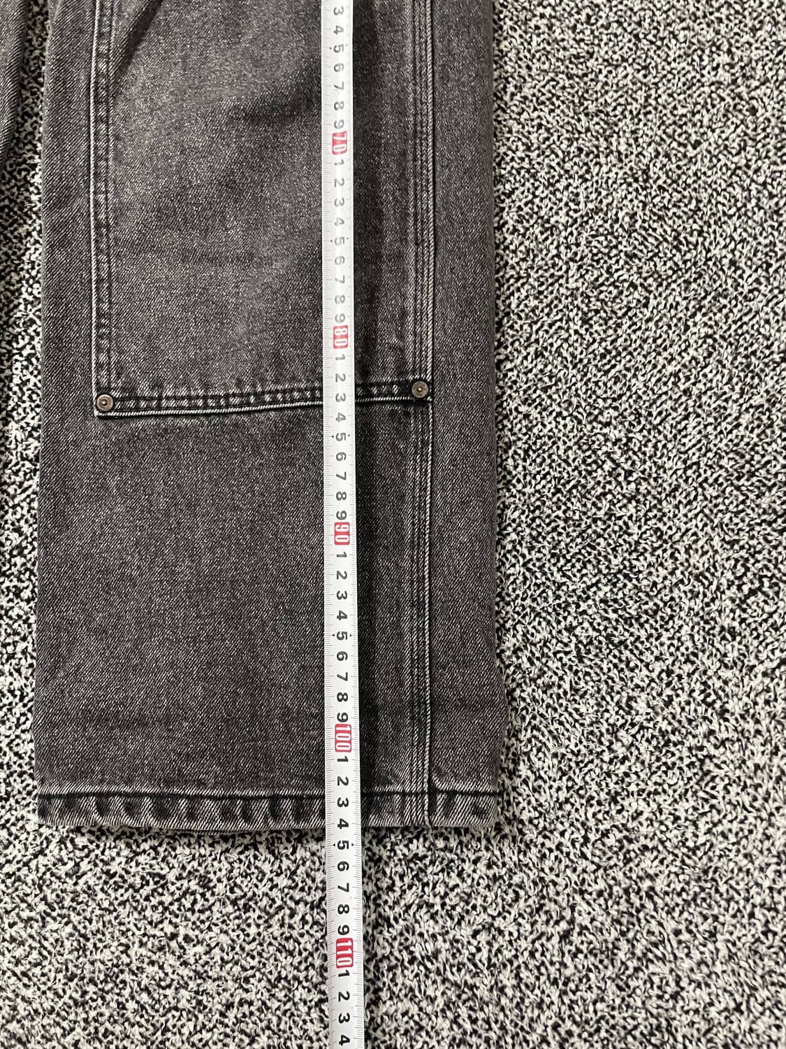 빈티지9. 앤더슨벨 카펜터 더블니 데님 팬츠 청바지 흑청 상품이미지7