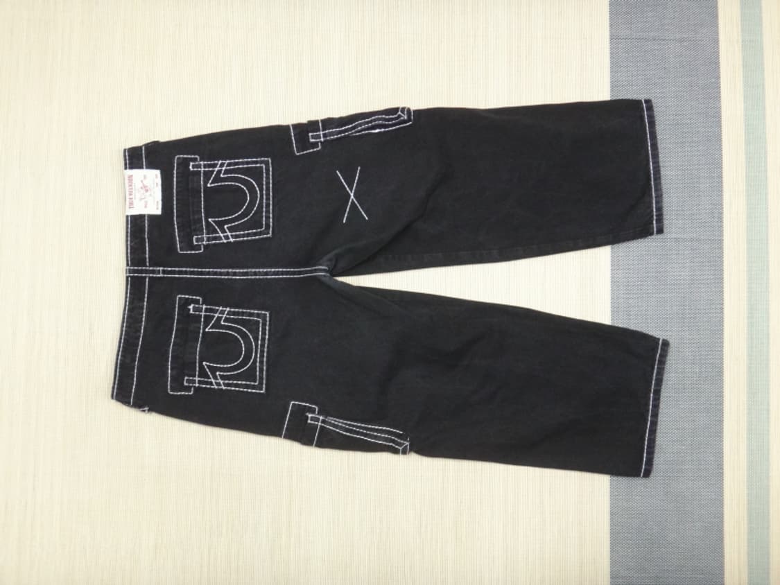 (36인치) 트루릴리젼 남성 카고 와이드 데님 팬츠 상품이미지3