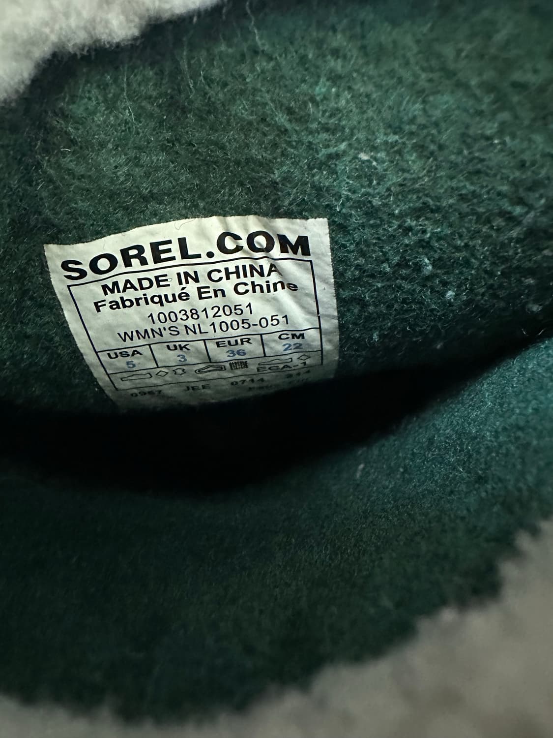 쏘렐 카리부 여성 방한 부츠 그레이 220mm 상품이미지6