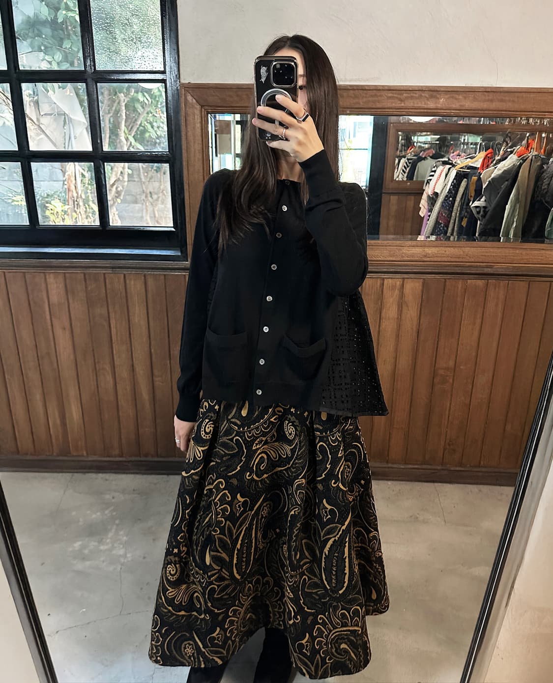 SACAI LUCK hole lace cardigan 상품이미지2