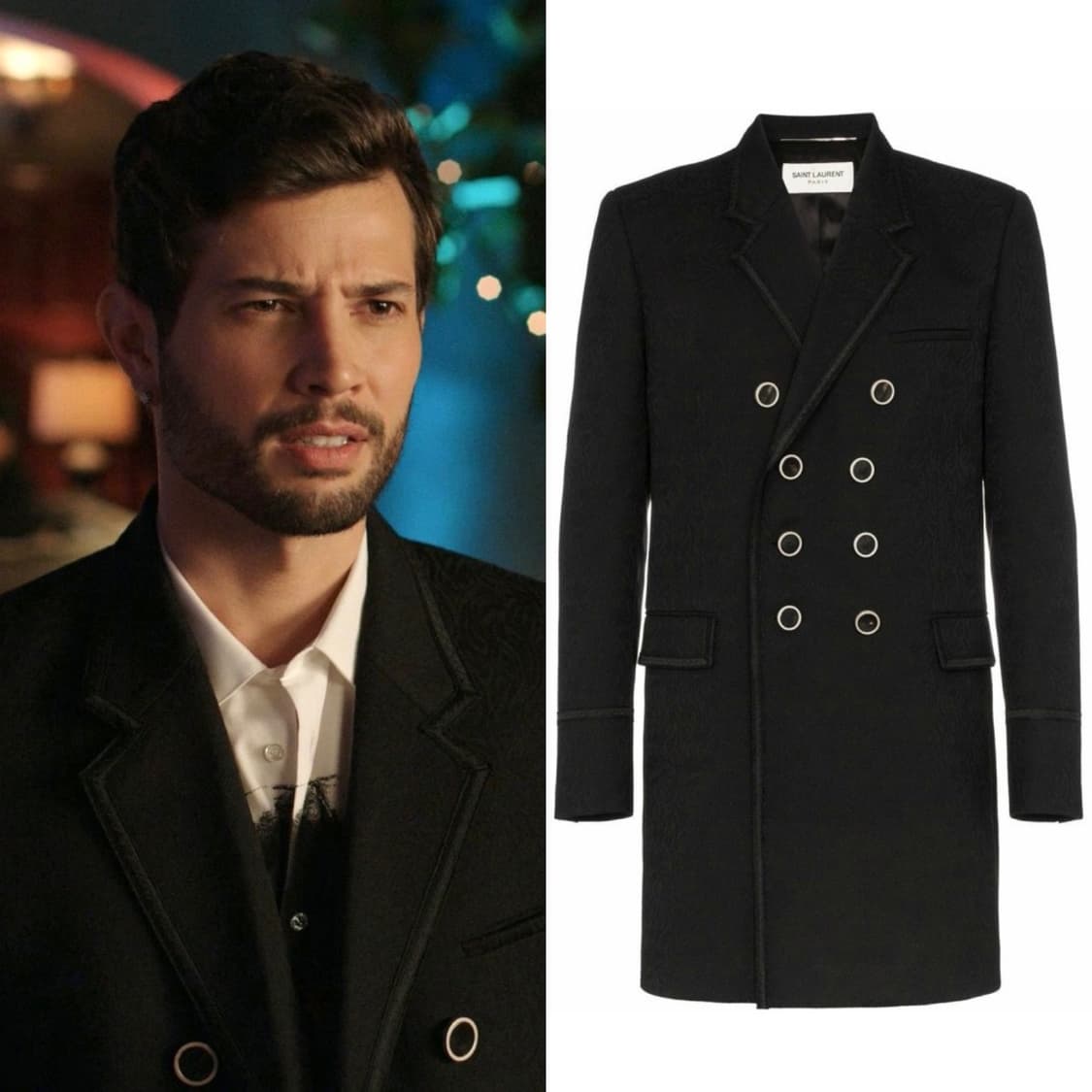 생로랑 페이즐리 문양 코트 54(105) 상품이미지2