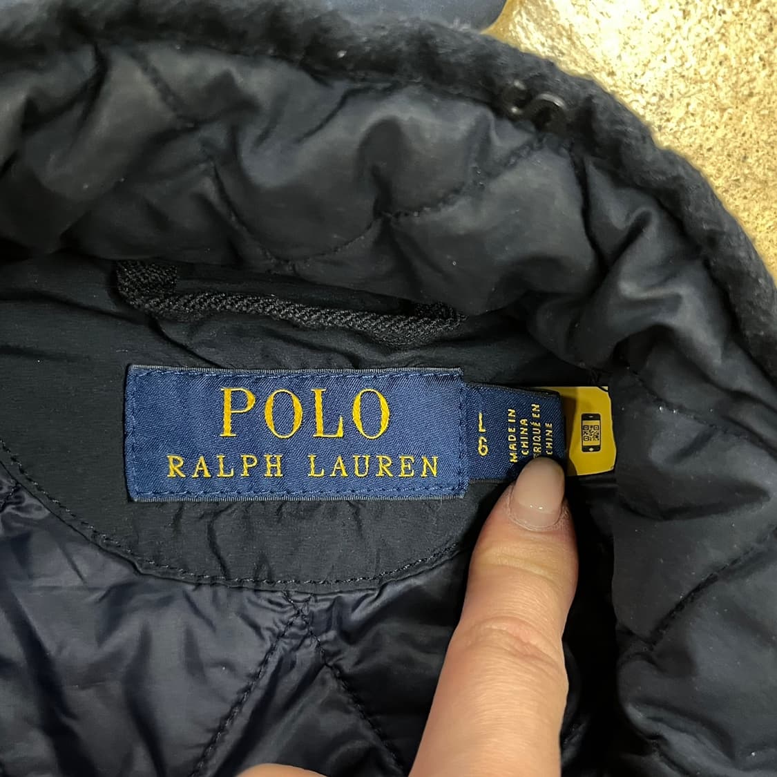 [정품/L] 폴로 랄프로렌 다이아 퀼팅 자켓 네이비 b8 상품이미지5