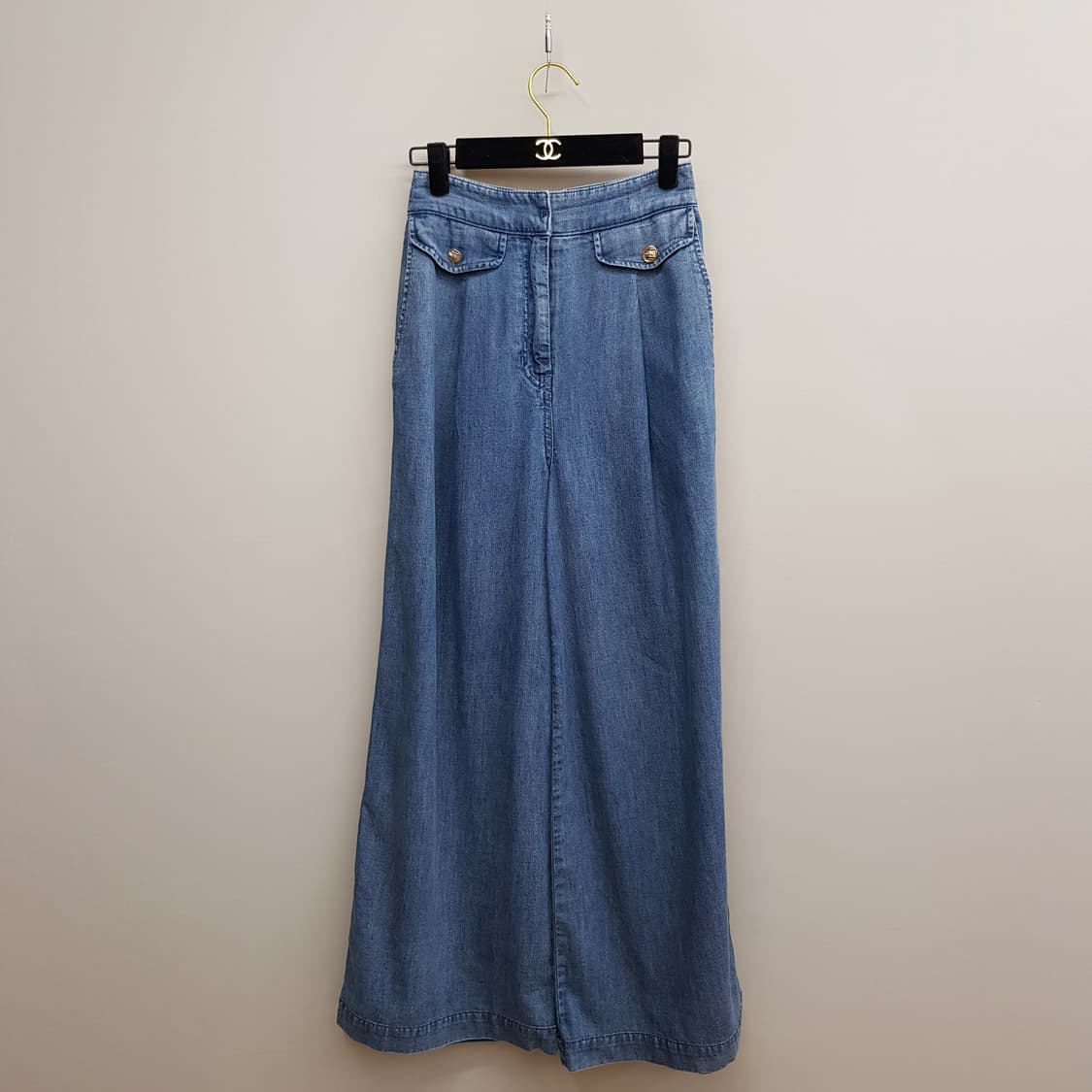 한섬 마인 2024 하이웨스트 플랩 와이드 팬츠 61-90사이즈 상품이미지2