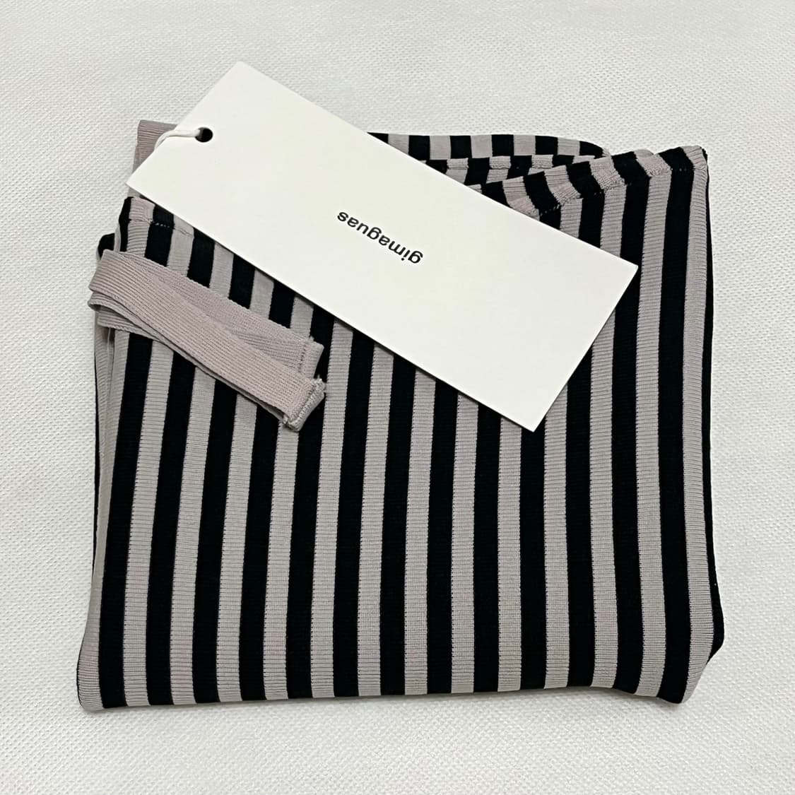 [XS,S,M]기마구아스 Camu 스트라이프 원피스/블랙 상품이미지5