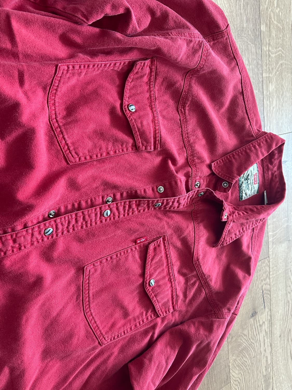 리바이스 레드 셔츠 L사이즈 상품이미지4