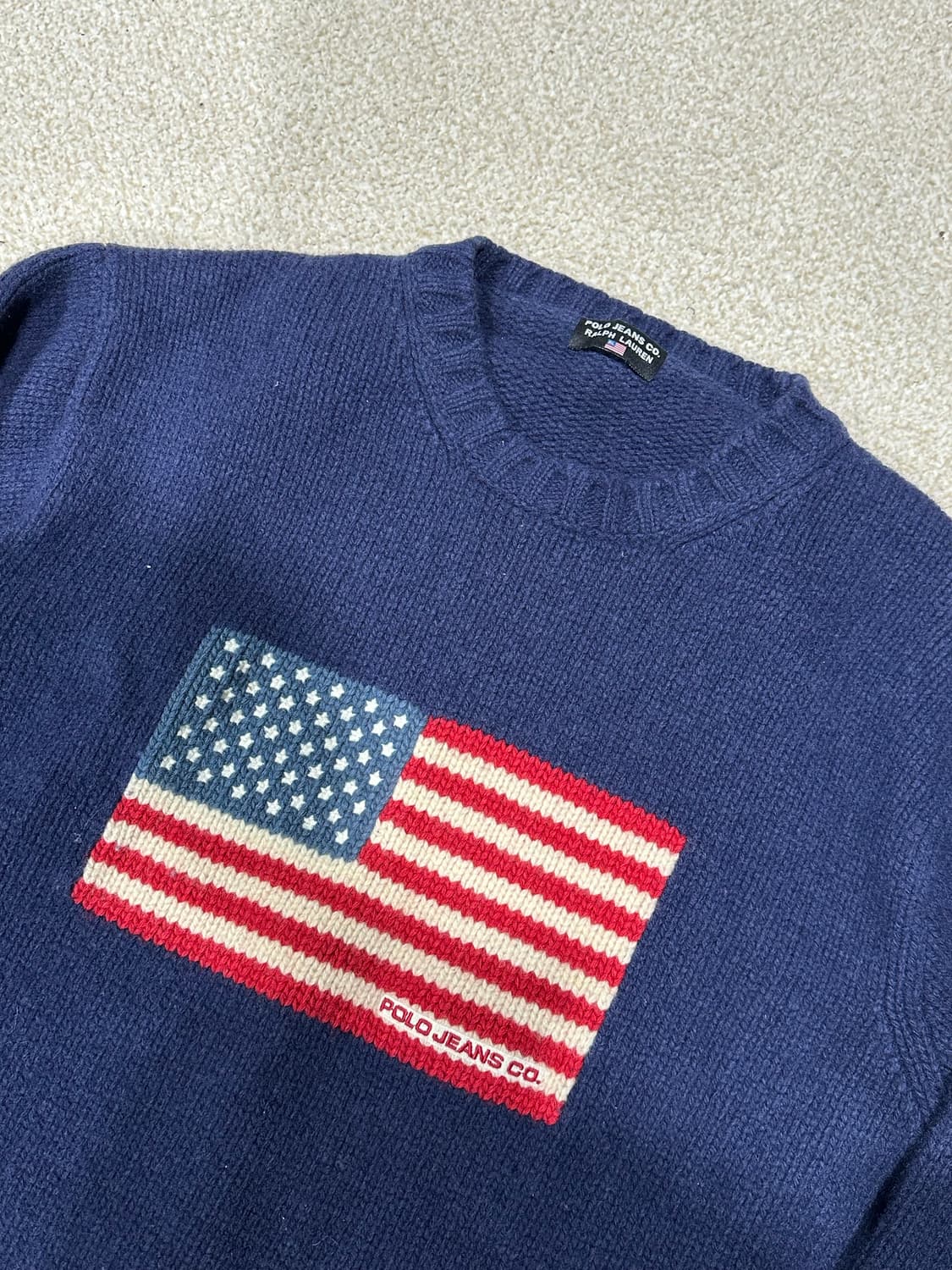 폴로 진스 성조기 니트 XL 상품이미지3