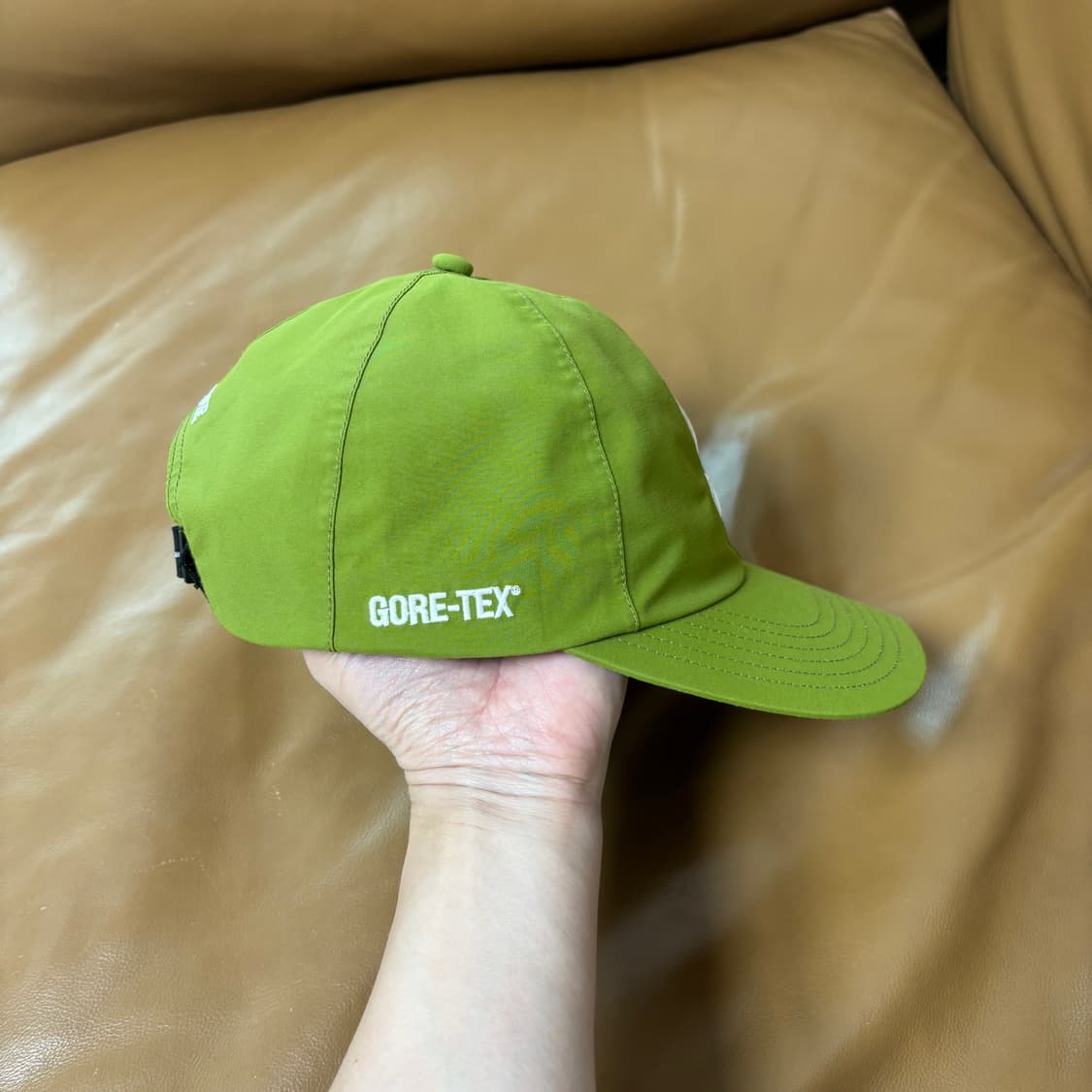 슈프림 S로고 6패널 볼캡 모자 고어텍스 올리브 그린 상품이미지4