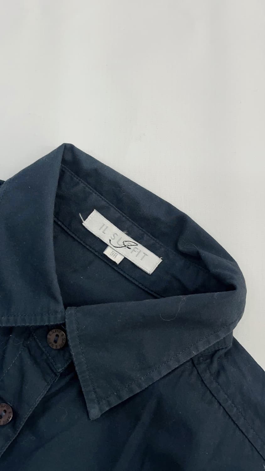 🩵IL SUFFIT 네이비 반팔 카라셔츠 🩵프레피룩 오피스 아메카지  상품이미지4