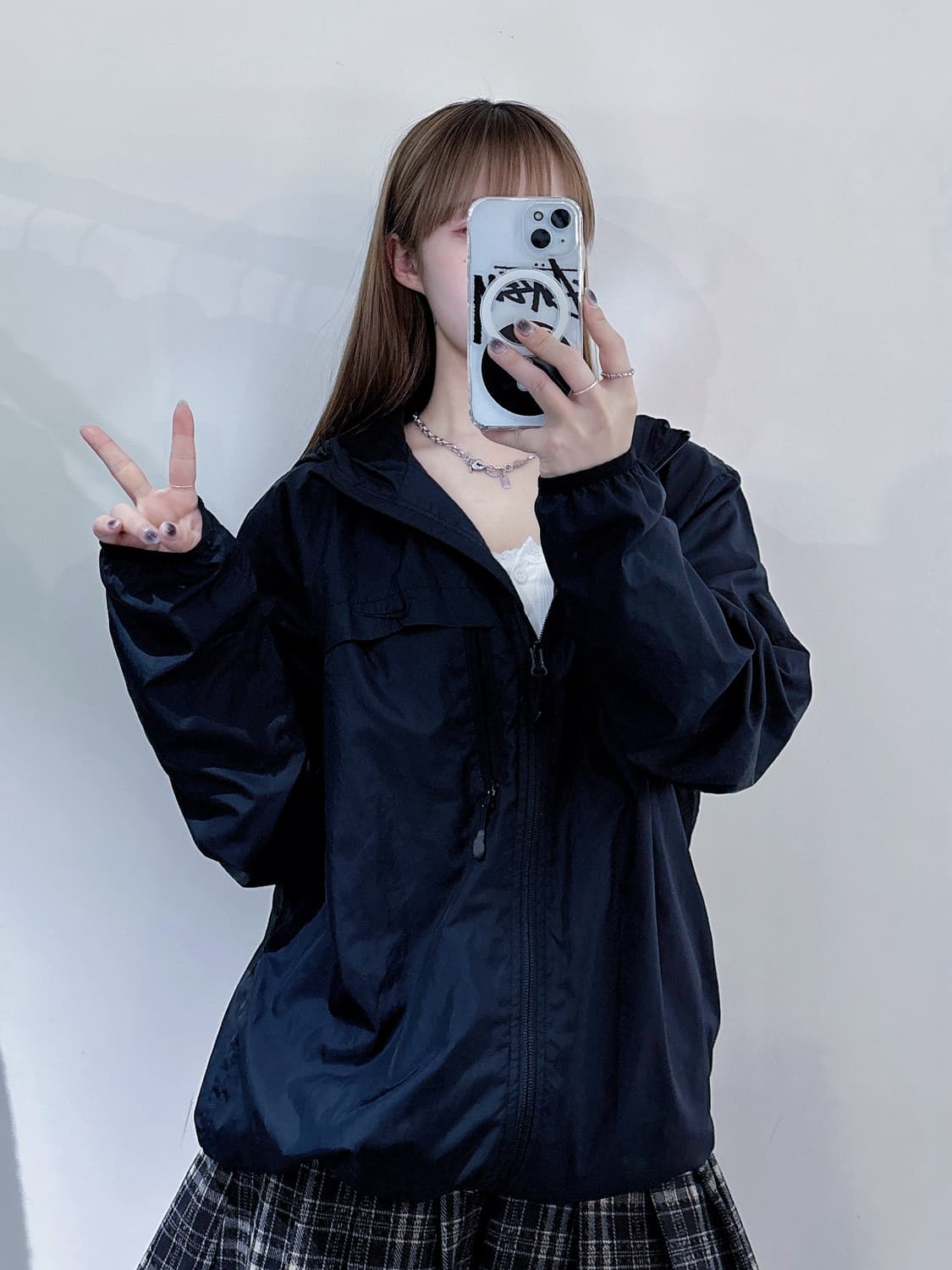 나이키 블랙 스우시 바람막이 상품이미지2