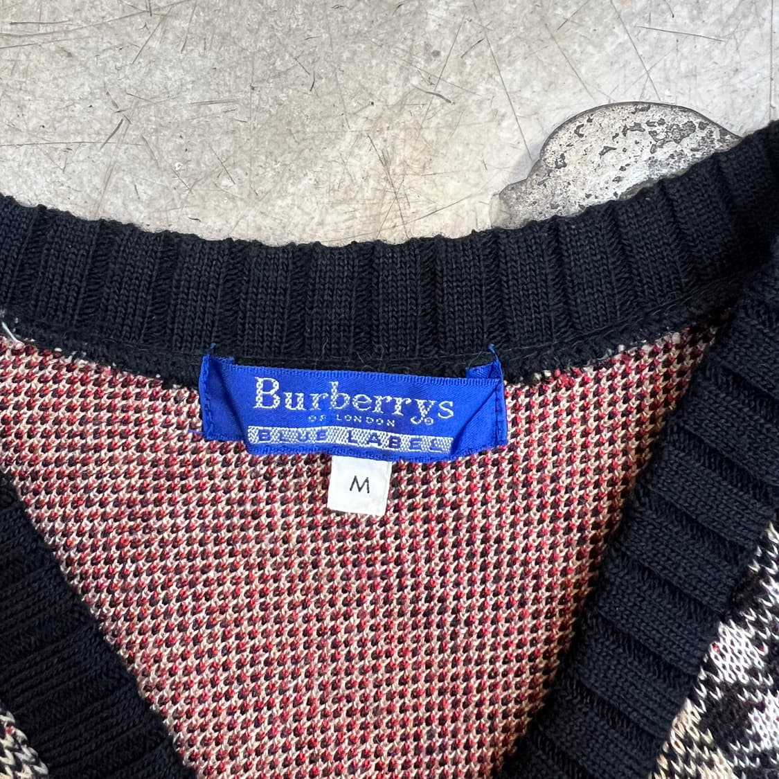 버버리 노바체크 니트 베스트 상품이미지8