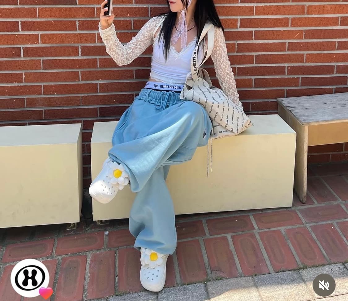 더미스테리어스호텔 컷오프 스웻팬츠 상품이미지2