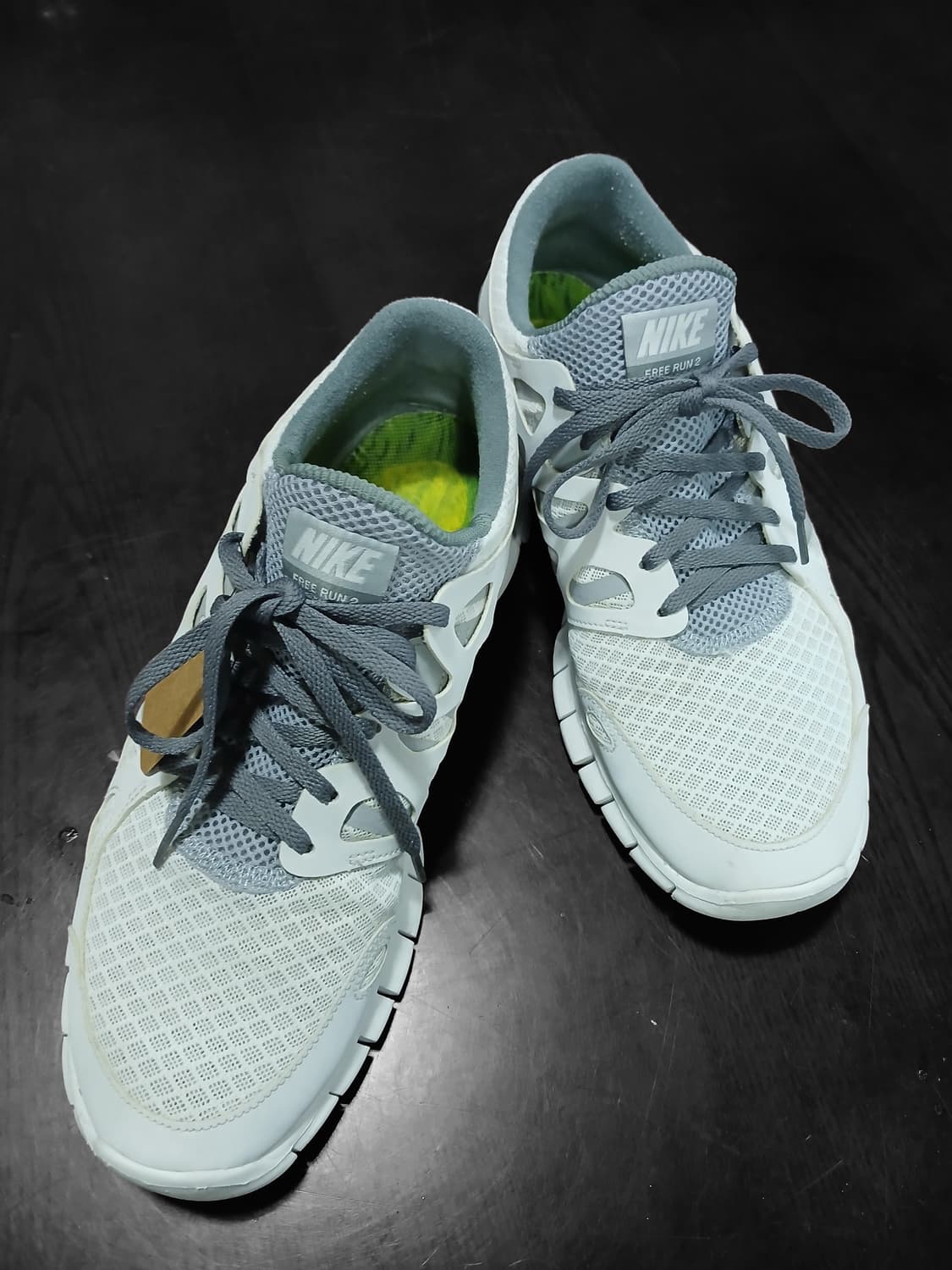 *나이키 프리 런 화이트/그레이 러닝화 280 상품이미지1