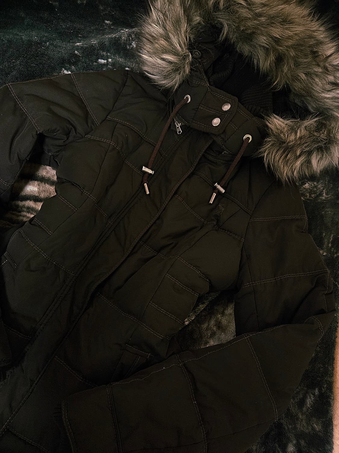 아베크롬비 순록 딱붙핏 퍼패딩 S🫎 상품이미지3