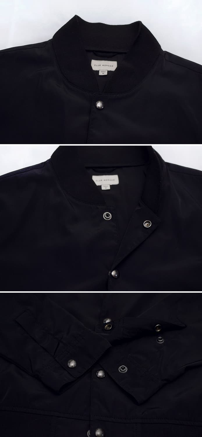 클럽 모나코 블랙 라이트쉘 버튼 블루종 자켓 (M / 100) 상품이미지9