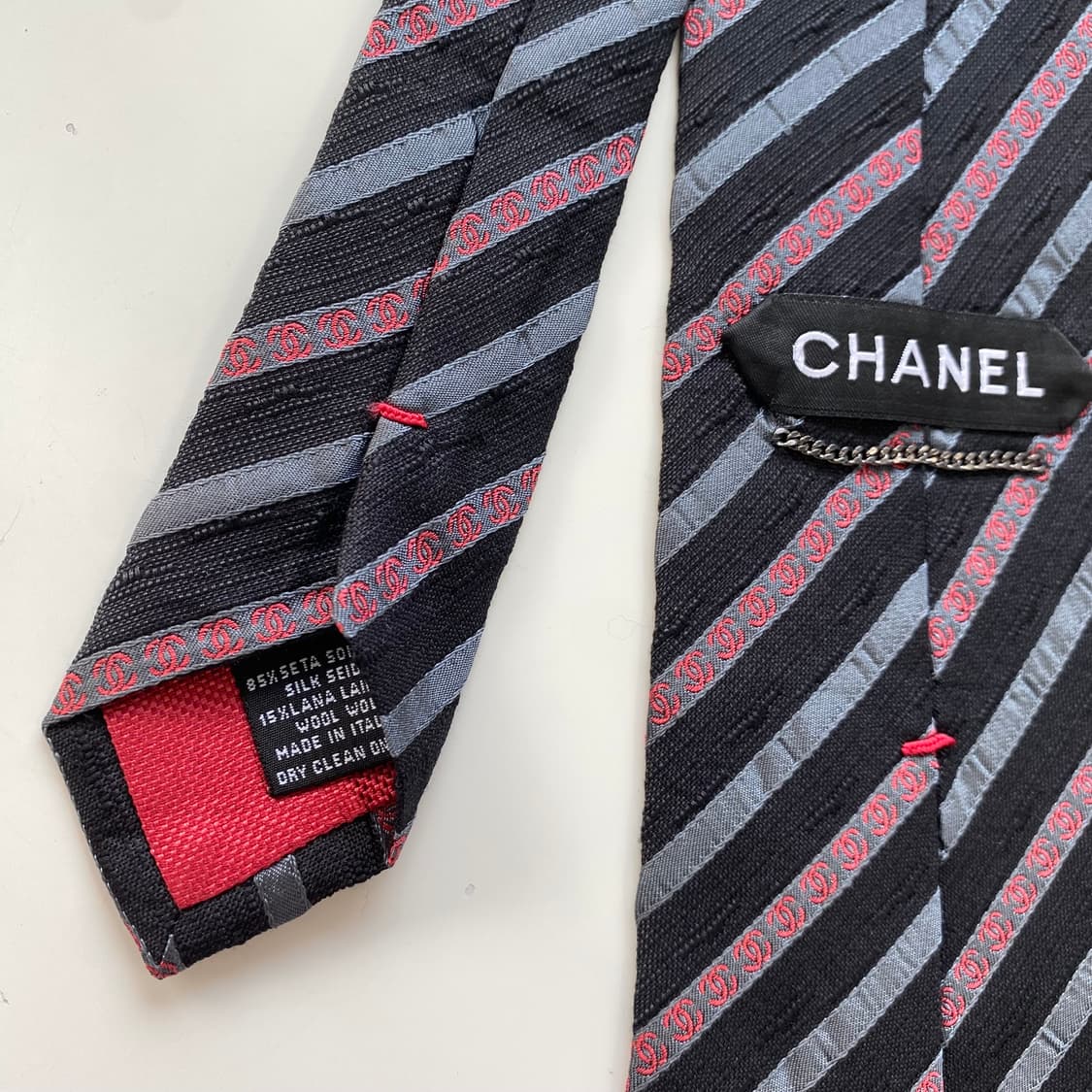 샤넬(CHANEL)모노그램 명품 정품 넥타이 상품이미지5