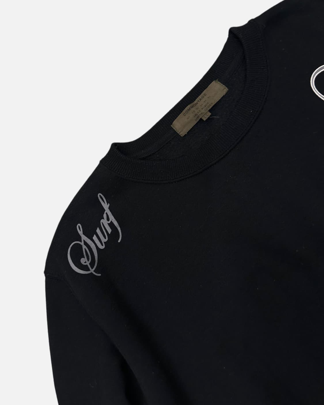 surfer lettering black sweatshirt 상품이미지4