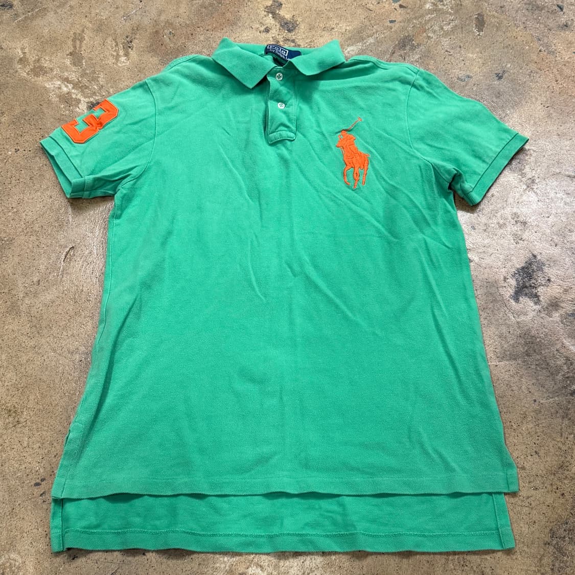 폴로 랄프로렌 그린 민트 빅포니 카라 반팔 티 상품이미지2