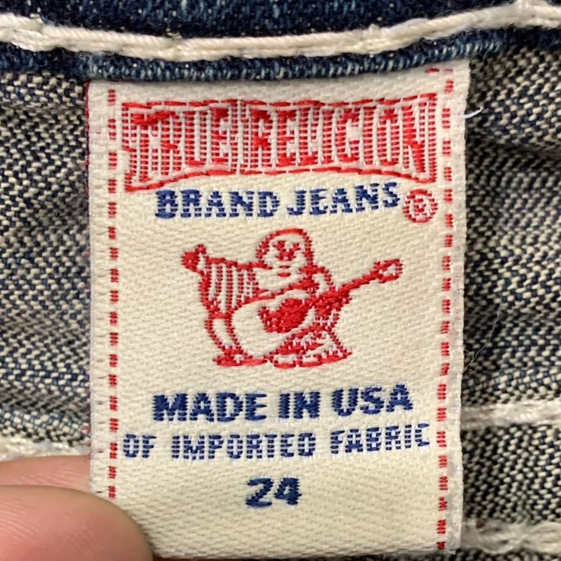 [표기 24] 트루릴리젼 BILLY SUPER T 로우 세미부츠컷 데님팬 상품이미지5