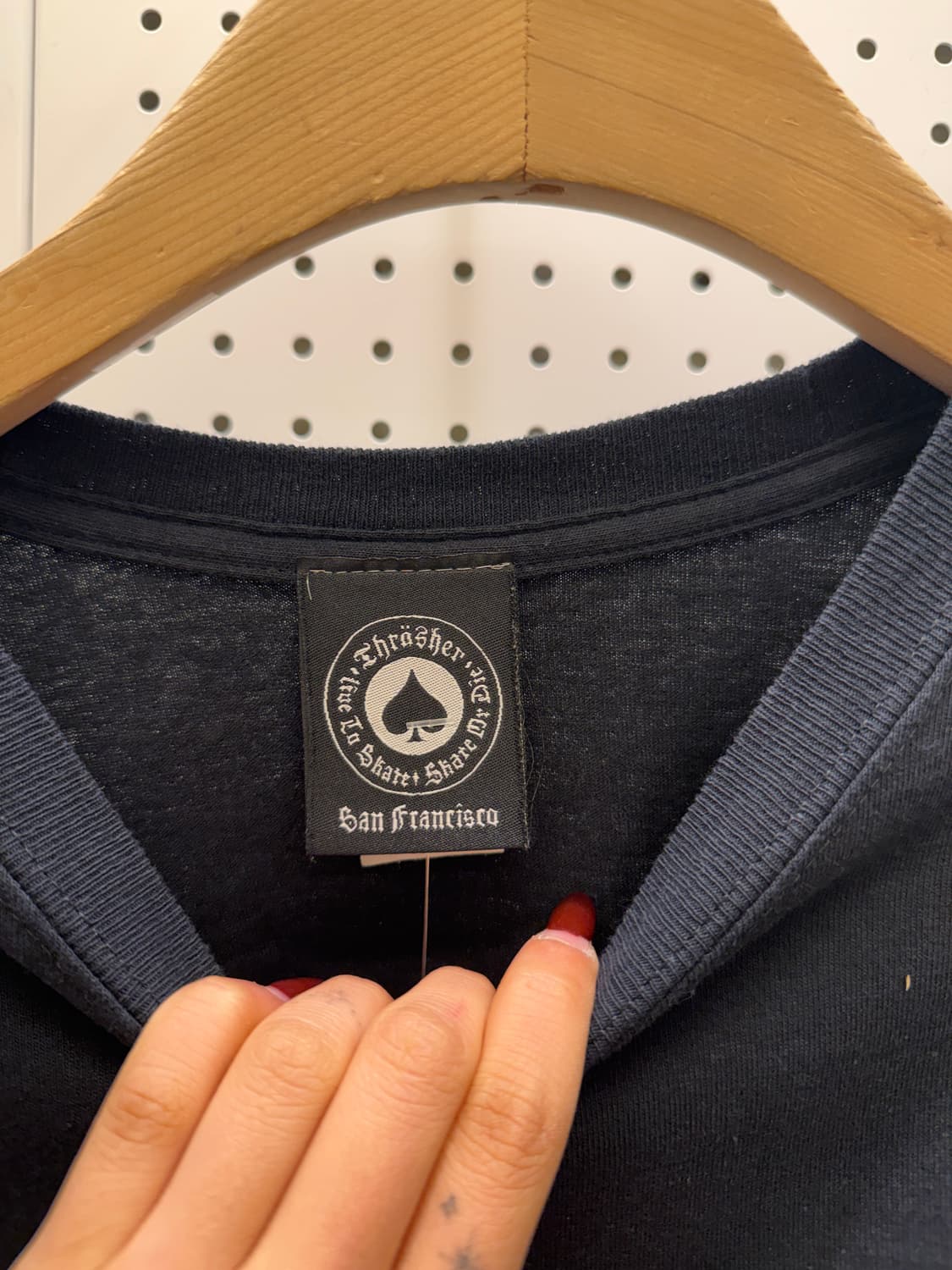 트레셔 스트릿 빅로고 프린팅 롱슬리브 U1704 상품이미지5