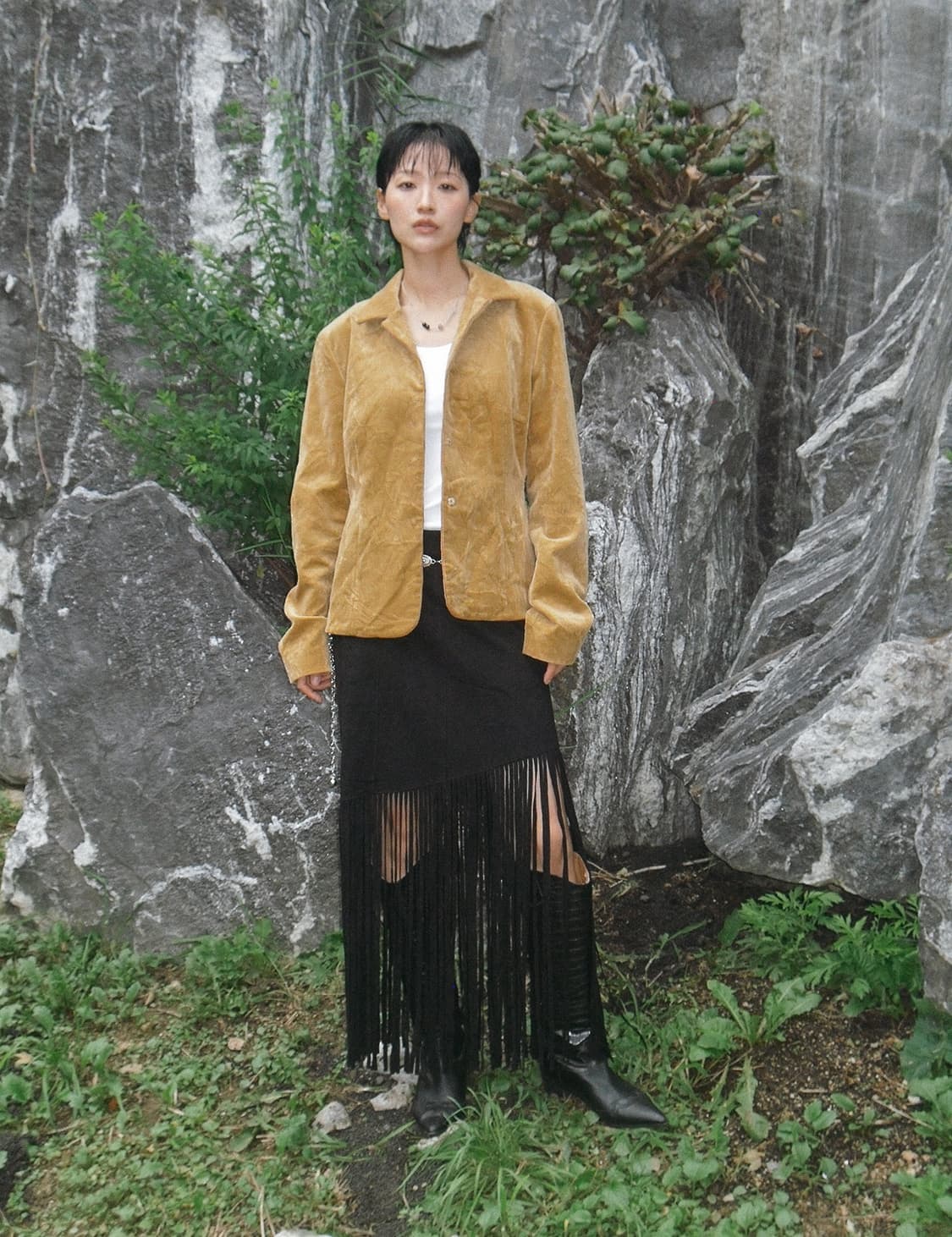빈티지 머스타드 코듀로이 자켓 상품이미지1