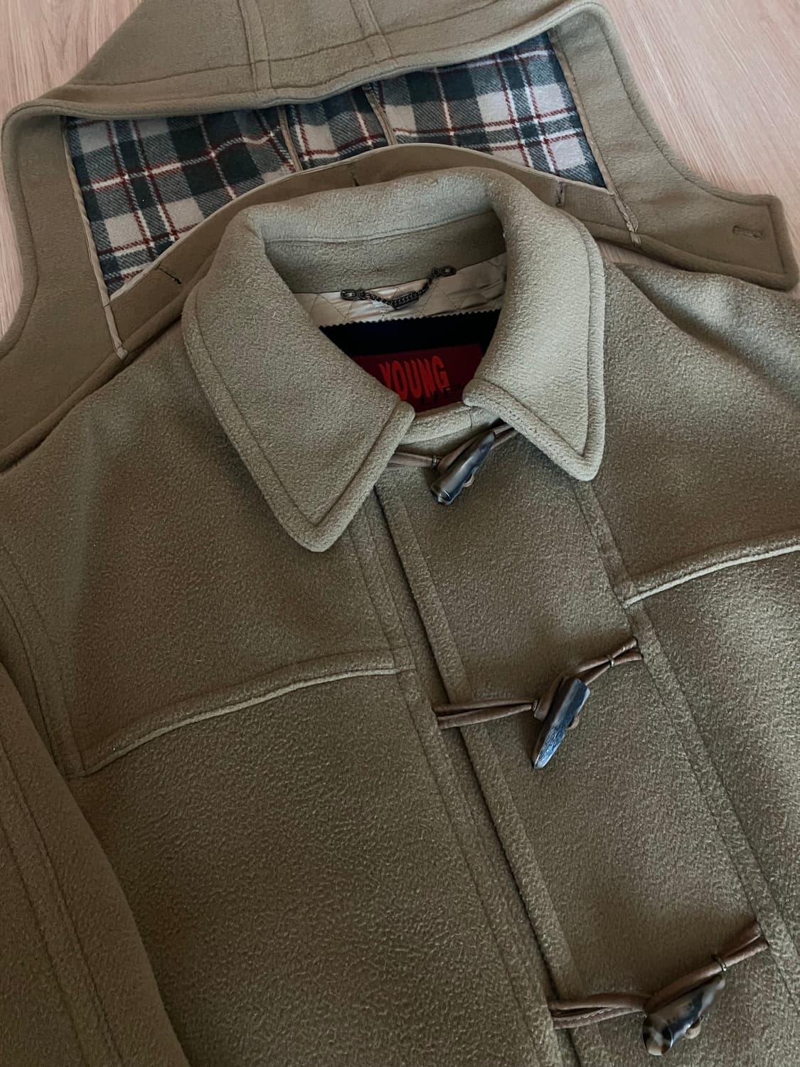 울 더플코트 카멜 상품이미지2