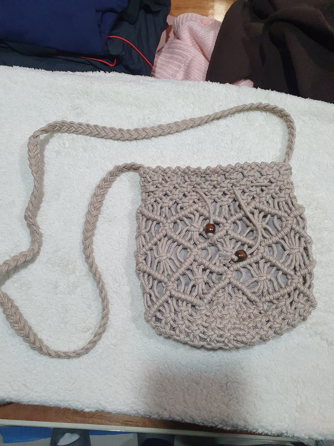 수제 마크라메 크로스백 가방 상품이미지1