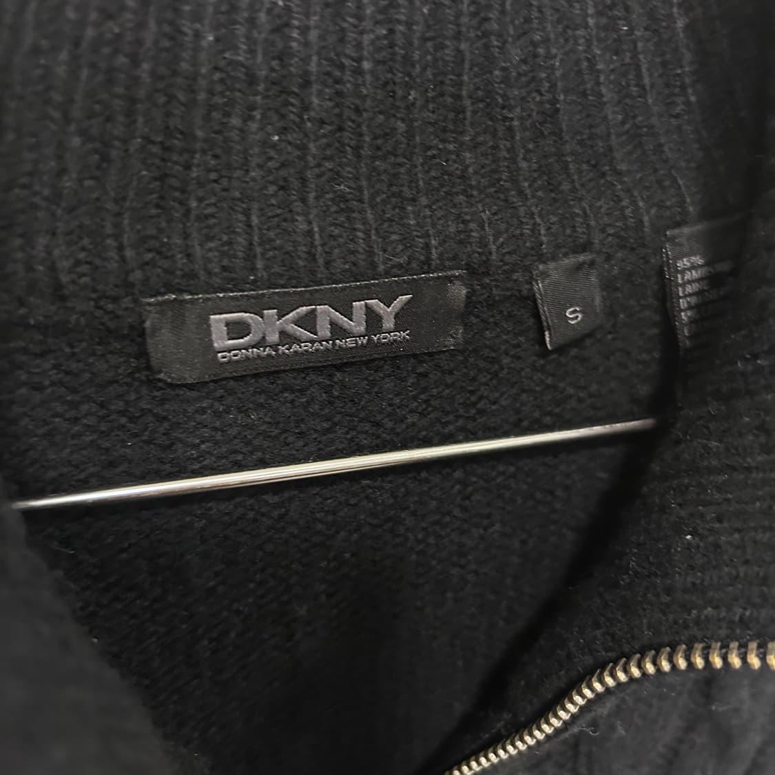 도나카란 뉴욕 램스울 꽈배기 니트집업 상품이미지3