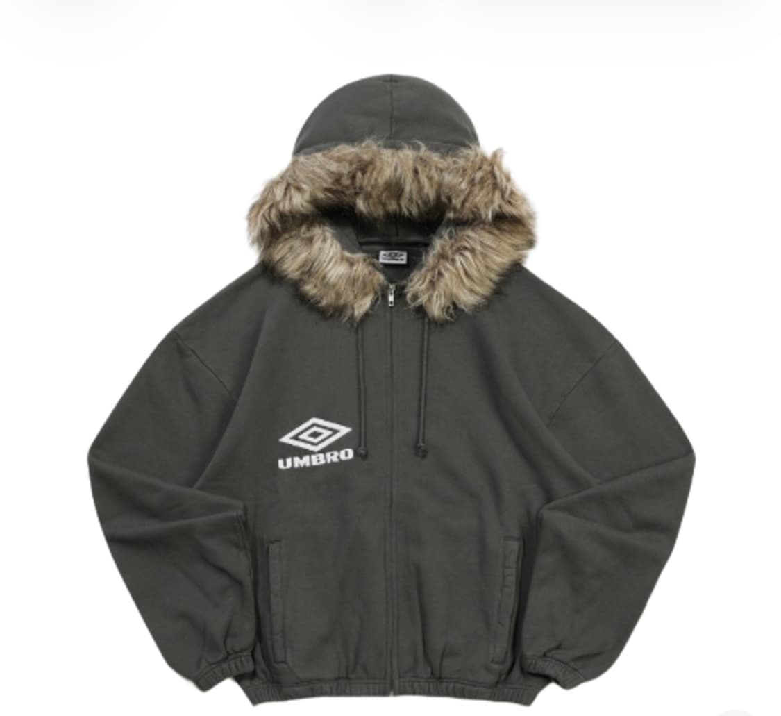 엄브로 슬램잼 퍼 마스크 후드집업 다크 그레이 L사이즈 상품이미지1