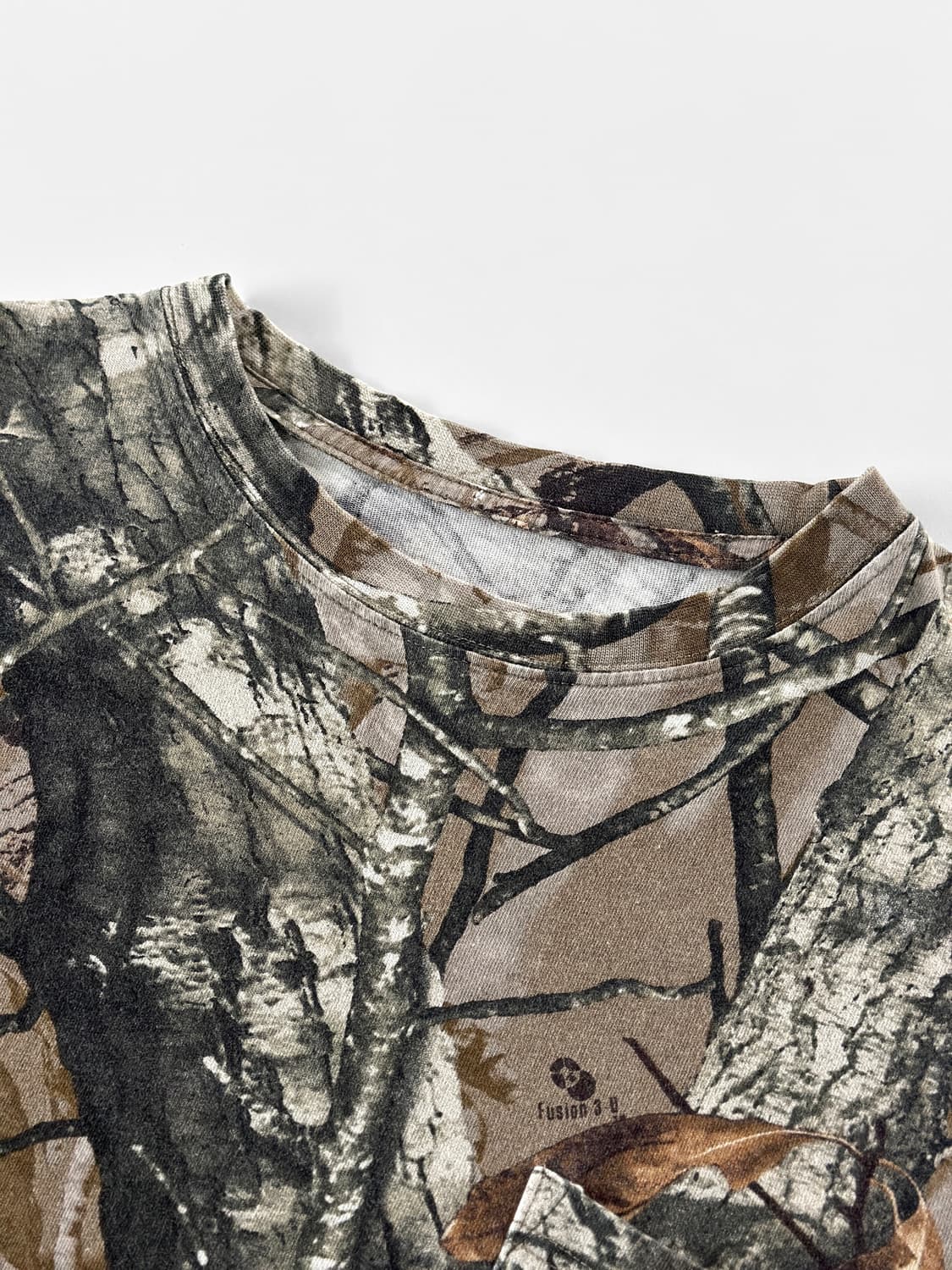 빈티지 리얼 트리 패턴 롱 슬리브 포켓 티 상품이미지4