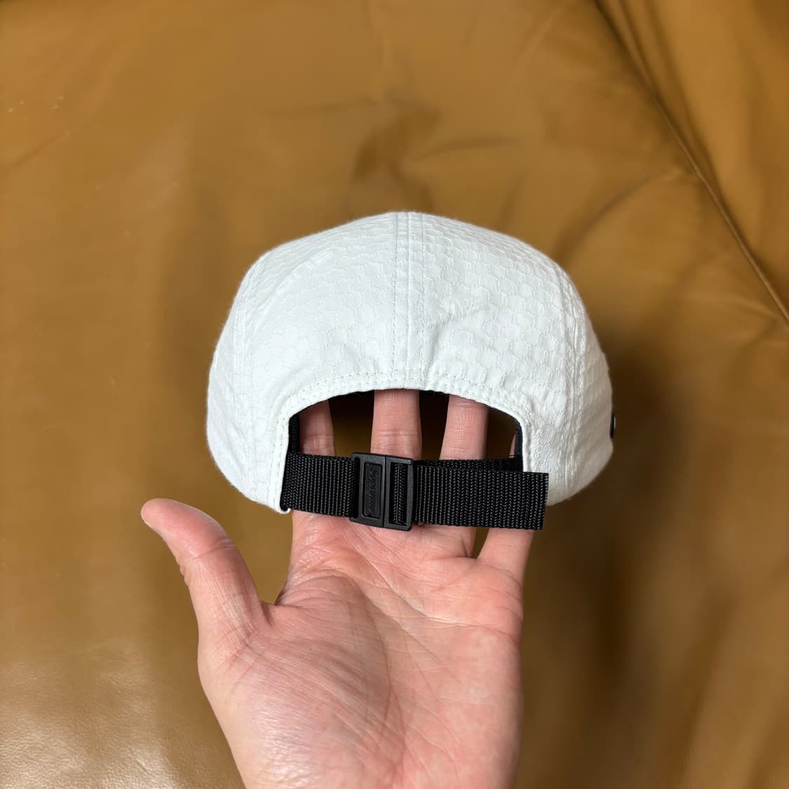 슈프림 캠프캡 모자 박스로고 코듀라 립스탑 화이트 상품이미지8