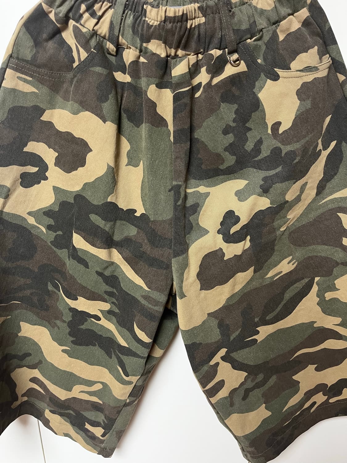 슬로우 레코드 하우스 카펜터 버뮤다 와이드 카모 팬츠 빈티지 그린 상품이미지1