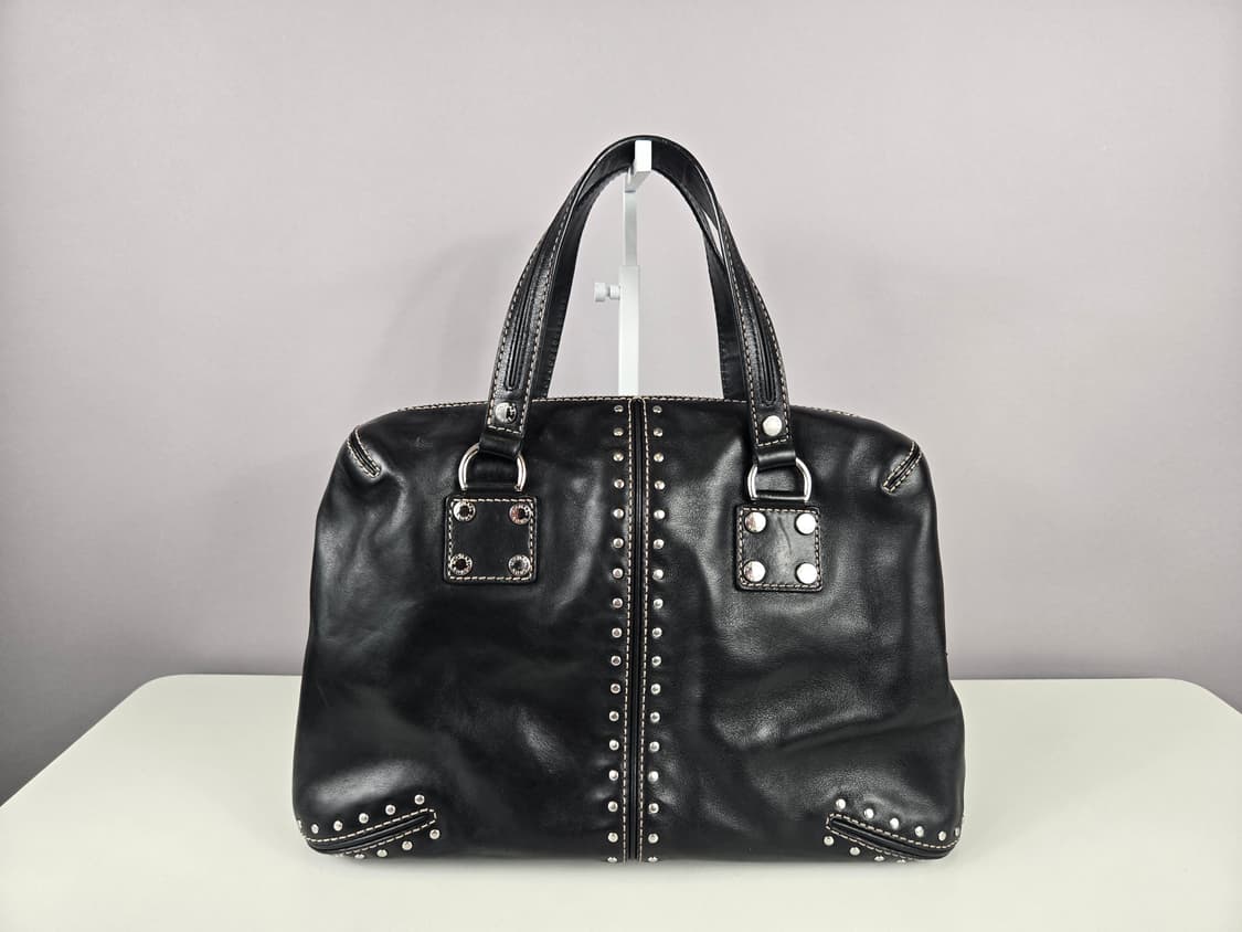 마이클코어스 Asor 아스터 백 스터드 토트백 가방 정품 블랙 은장 상품이미지6