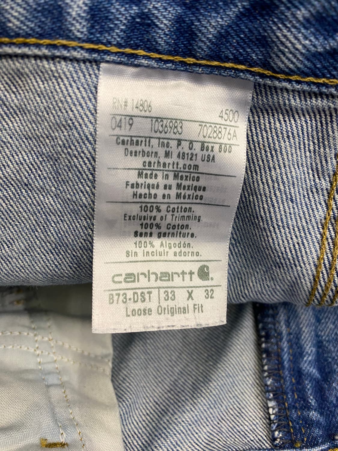 Carhartt 칼하트 데님 더블니 상품이미지8