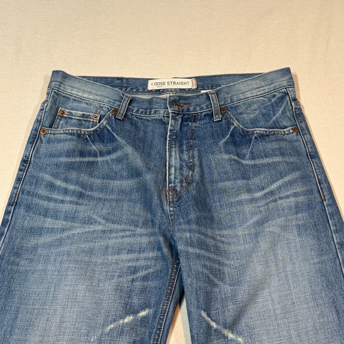 34inch) 리바이스 569 루즈핏 와이드 데님 청바지 상품이미지6