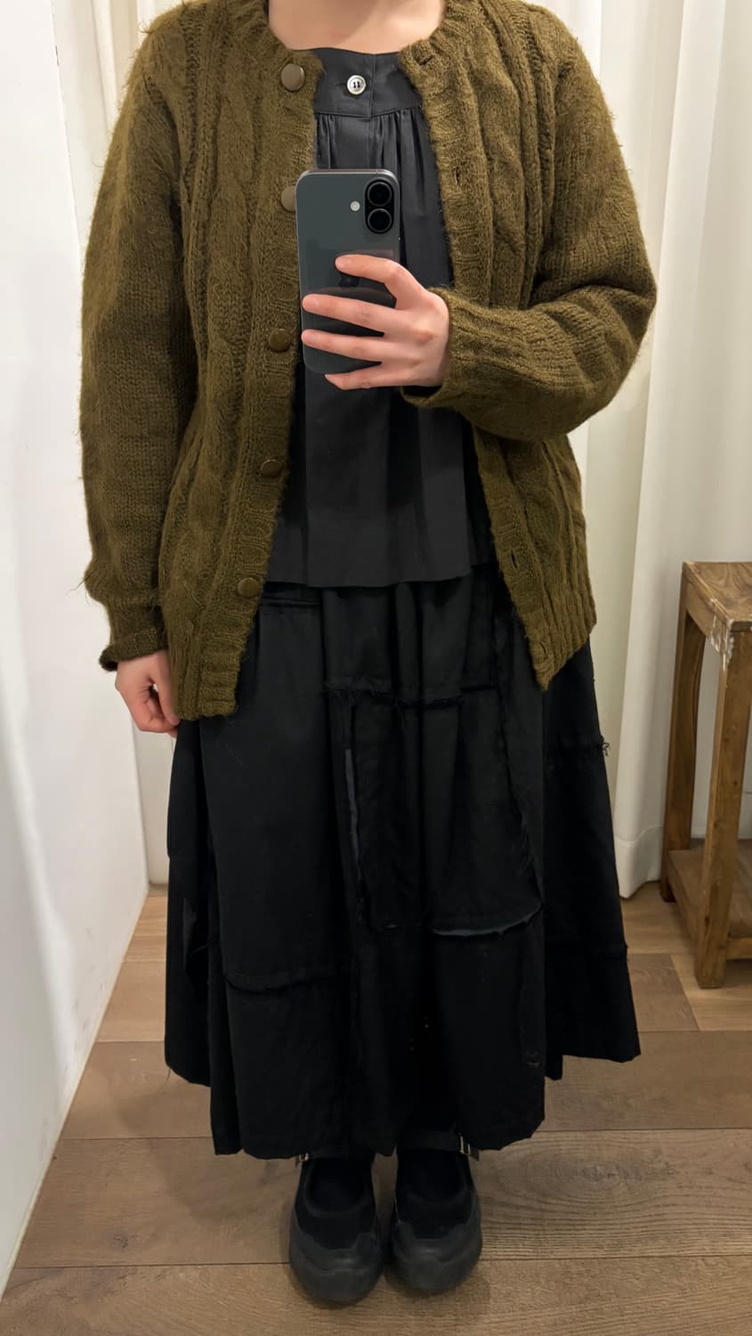 80's Hairy Twist Crochet Cardigan 상품이미지9