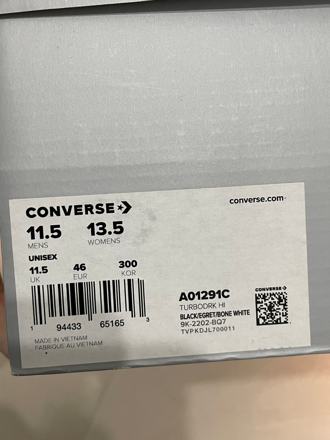 [300]컨버스 x 다크쉐도우 터보다크 척 70 하이 블랙 래커드 데님 상품이미지5