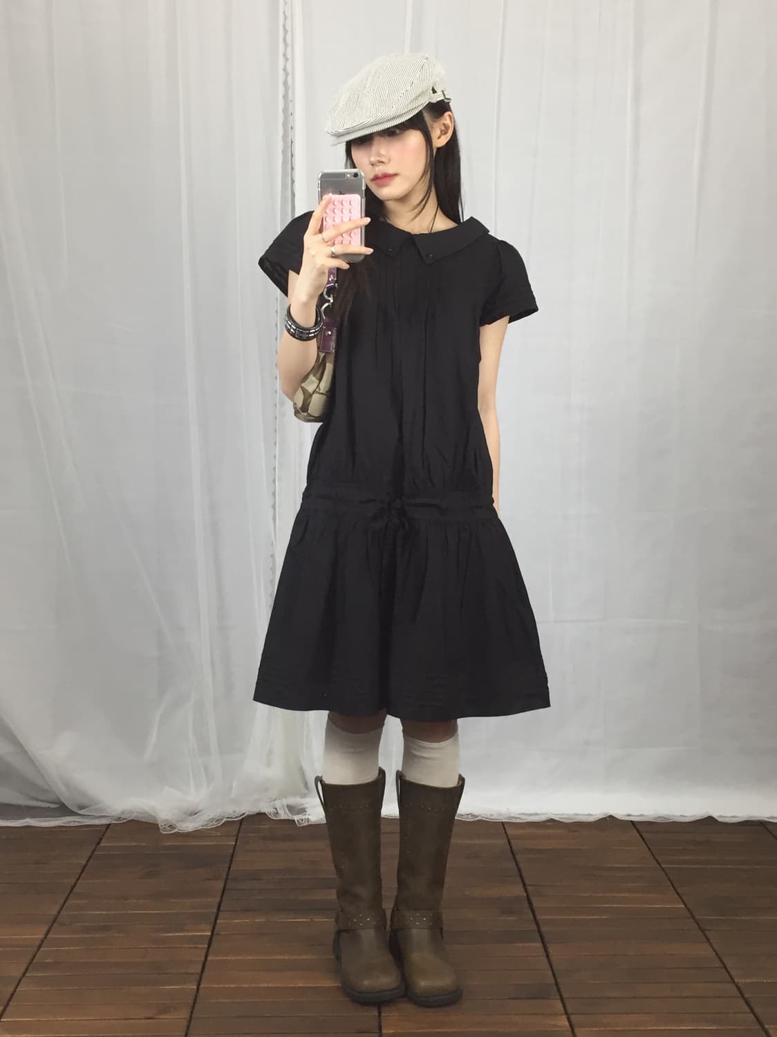 'Burberry' Blue Label Black Mini Dress 상품이미지1