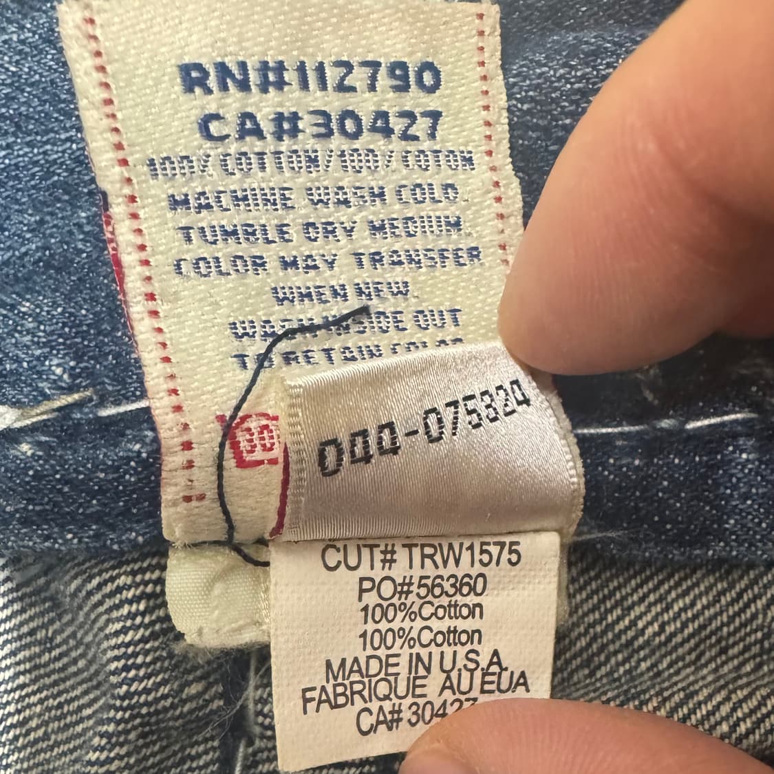 트루릴리전 조이 슈퍼티 스티치 세미 부츠컷 데님 팬츠 상품이미지7