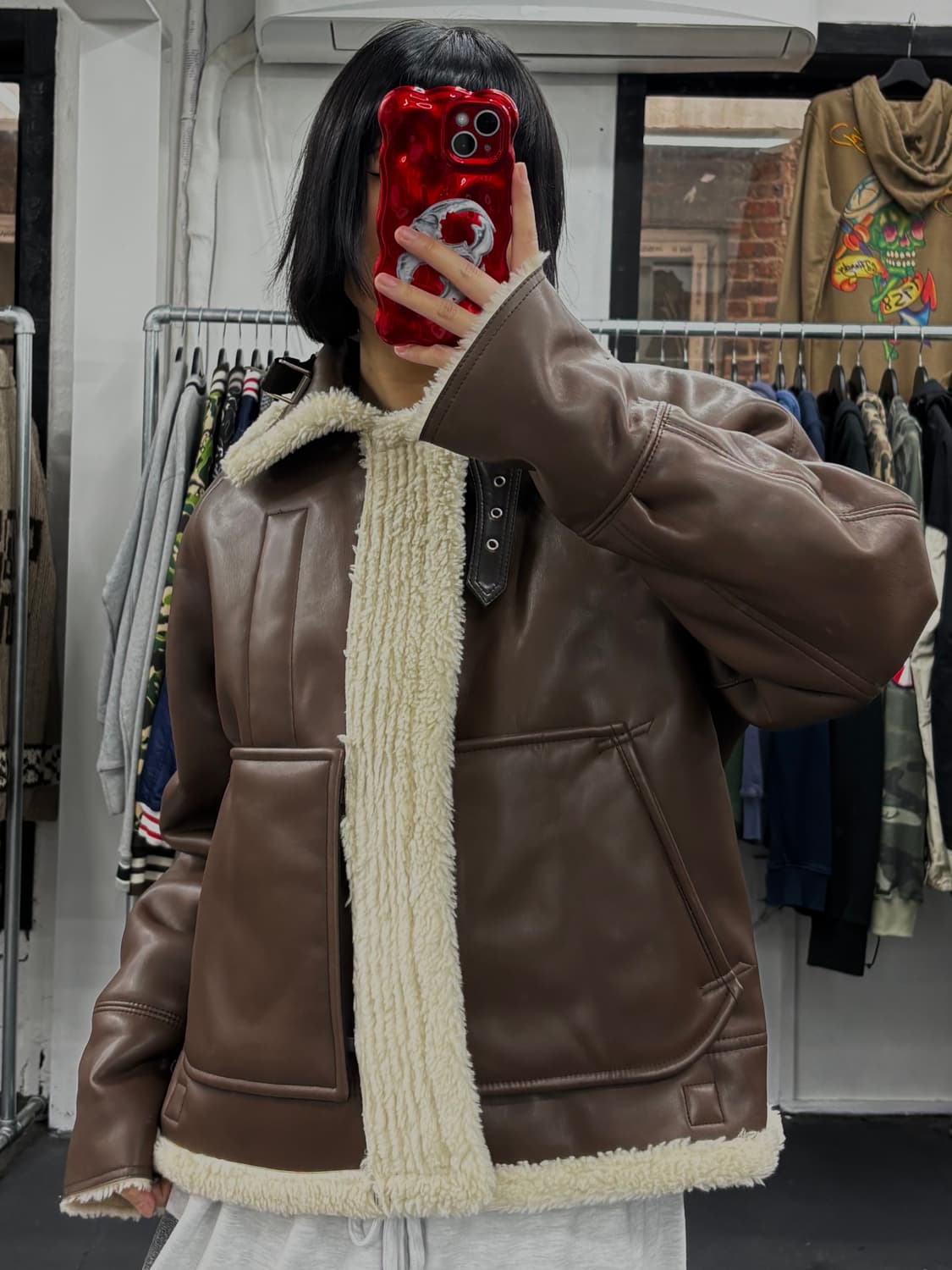 인스턴트펑크 리버시블 무스탕 상품이미지8