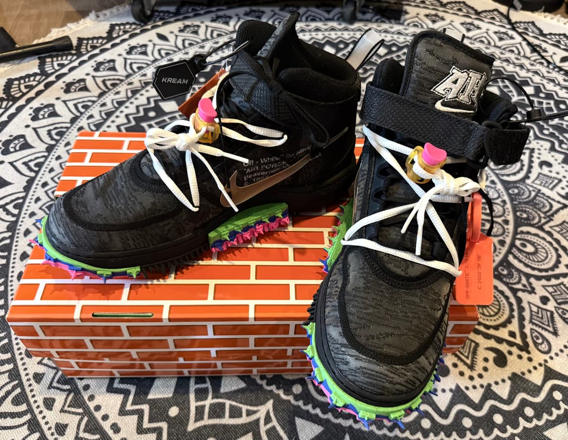 Nike xOff-white Air force 1 Mid sp Black 상품이미지1