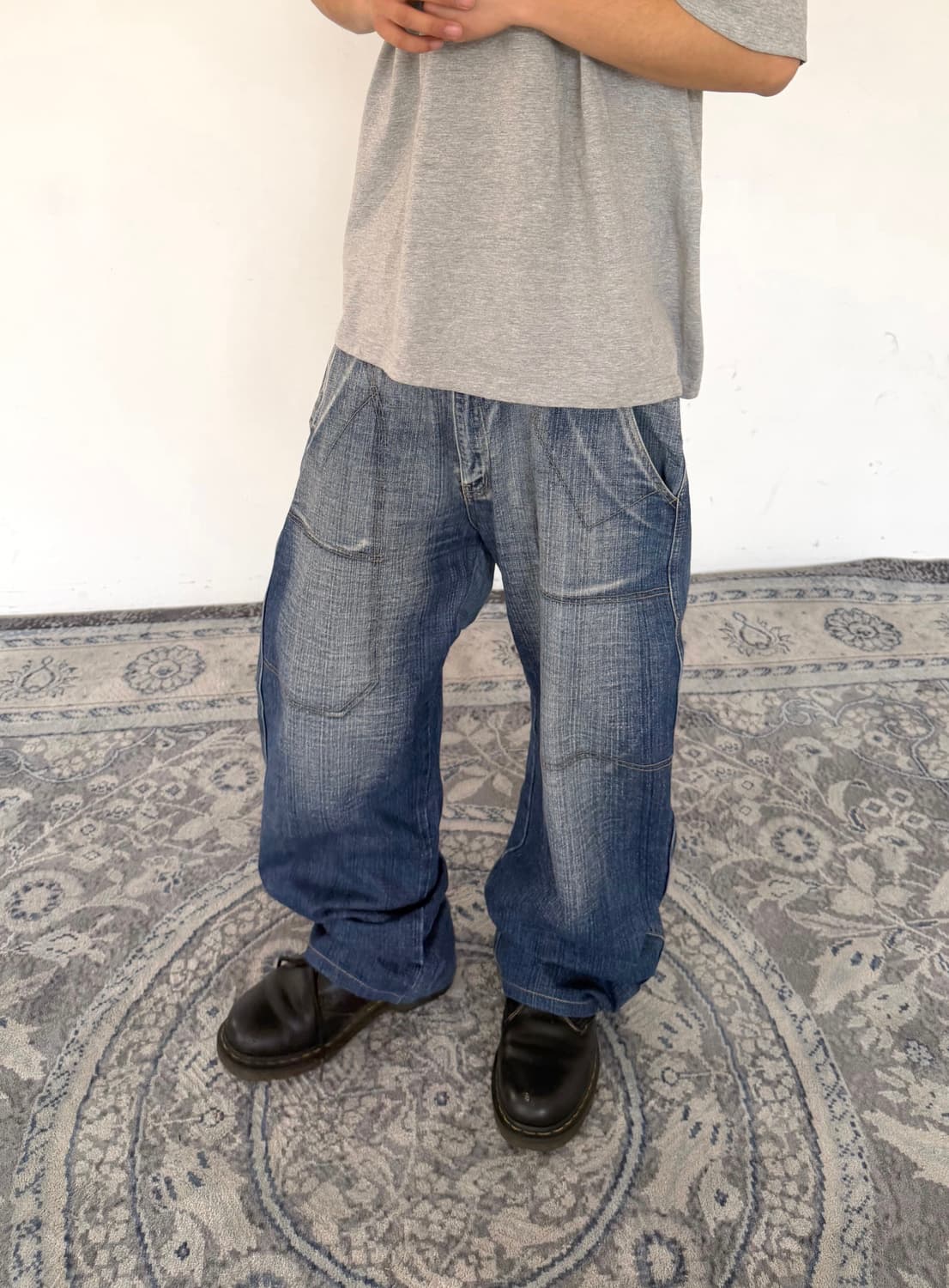 90s’빈티지 자수 힙합팬츠 상품이미지1